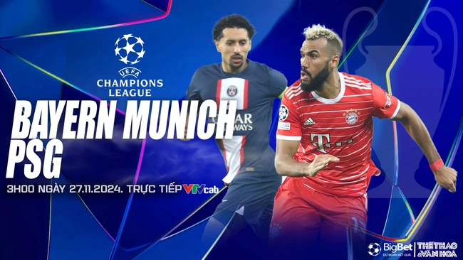 Nhận định, soi tỷ lệ Bayern Munich vs PSG (3h00, 27/11), cúp C1 châu Âu - Ảnh 1.