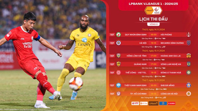 Bảng xếp hạng V-League vòng 8: Kịch tính cuộc đua top 3 - Ảnh 2.