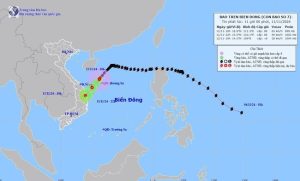 Bão số 7 sẽ suy yếu thành áp thấp nhiệt đới vào đêm 11/11 - Ảnh 1.