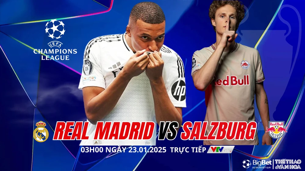 Nhận định, soi tỷ lệ Real Madrid vs Salzburg 03h00 ngày 23/01, UEFA Champions League - Ảnh 1.