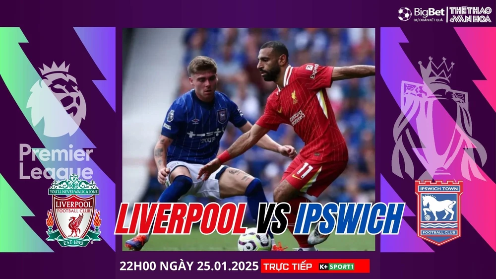 Nhận định, soi tỷ lệ Liverpool vs Ipswich 22h00 ngày 25/1, Giải Ngoại hạng Anh - Ảnh 1.