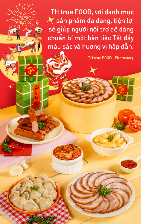 Biến tấu menu "vừa ngon vừa nhàn" đãi khách dịp Tết với bộ sản phẩm TH true FOOD - Ảnh 2.