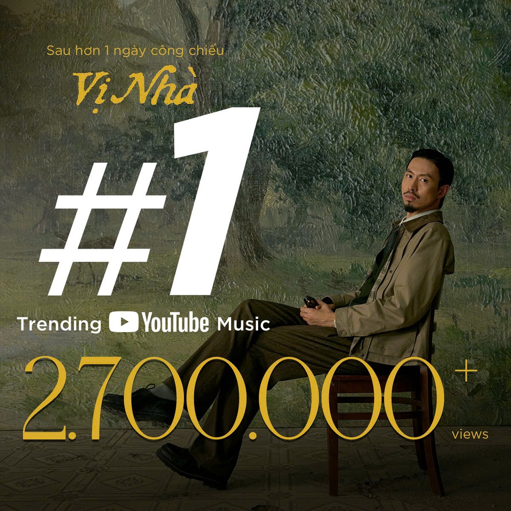 MV "Vị nhà" của Đen đạt top 1 Trending YouTube sau 1 ngày công chiếu - Ảnh 1.